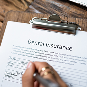 Dental insurance paperwork