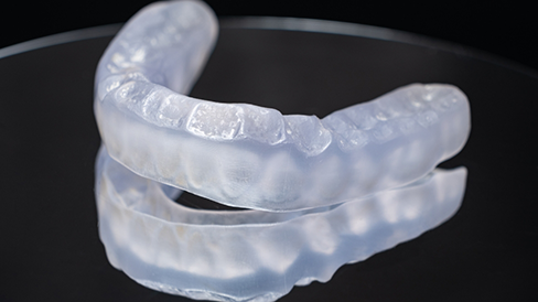 Clear occlusal splint tray