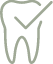 Icon of a tooth with a checkmark