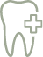 Icon of a tooth with a plus sign